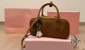 Miu Miu Arcadie дамска чанта от естествена кожа, снимка 2