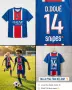 D.DOUE 14 💙 ⚽️ детско юношески футболни екипи PSG НОВО сезон 2026-27 година , снимка 4