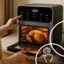 Еър фрайър и фурна 2-в-1 , XXL Капацитет 8.5L, 1350W, 10 Програми, LED Тъч дисплей, снимка 2