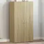 vidaXL Шкаф за документи, сонома дъб, 60x32x115 см, инженерно дърво, снимка 2