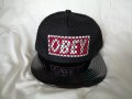Черна шапка с козирка OBEY реплика, снимка 2