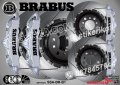 BRABUS надписи за капаци на спирачни апарати стикери лепенки фолио, снимка 3