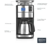 Кафемашина с филтър BEEM FRESH-AROMA-PERFECT II с мелачка - Duo 2  кани 1000 W, снимка 5