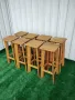 дървени бар столове , снимка 1