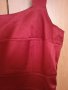 Червена сатенирана рокля, снимка 4