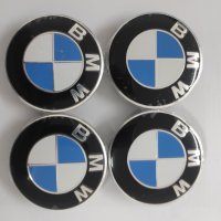 Капачки за Джанти за BMW 56, 60 и 68 мм. Цвят: Синьо/Бяло и Черно/Бяло. Комплект 4 бр., снимка 2 - Аксесоари и консумативи - 40515736