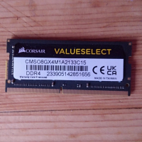 Памет за лаптоп Corsair Value Select 8GB, DDR4, 2133MHz, CL15, 1.2v, снимка 2 - RAM памет - 44720084