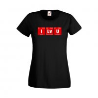 Дамска тениска Свети Валентин I Lv U, снимка 1 - Тениски - 35647057