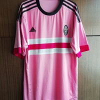 Juventus Adidas XL 2015/2016 розова тениска фланелка Ювентус Away , снимка 1 - Тениски - 42048668