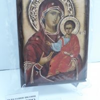 Икона на платно А5 на Пресвета Майка Богородица Закрилница - ръчна изработка . Модел Д., снимка 9 - Икони - 37797123