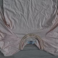 Розова блуза с ефектен ръкав, снимка 2 - Тениски - 36754961