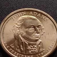 Възпоменателна монета 1 долар JOHN ADAMS 2 президент на САЩ (1797-1801) за КОЛЕКЦИЯ 38089, снимка 6 - Нумизматика и бонистика - 40766021