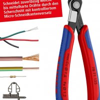 Knipex електричарски клещи, странични резачки 125 мм, Германия, снимка 2 - Клещи - 38492566
