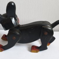Стара дървена играчка куче, снимка 6 - Колекции - 44177344