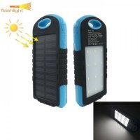 Слънчева батерия за телефон 3в1 - 8000mAh, водоустойчива с 12 LED светлини, снимка 4 - Външни батерии - 30919082