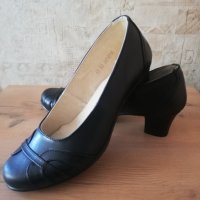 Черни нови дамски обувки „Кристиян Шуус“ от естествена кожа №41, снимка 1 - Дамски елегантни обувки - 38510530