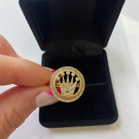 Златен пръстен корона , снимка 2 - Пръстени - 40317085