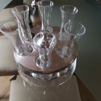 Сребърен комплект(800 проба) за твърд алкохол,чаша-чаши, снимка 4 - Антикварни и старинни предмети - 30324381