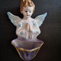 порцеланов сувенир ангелче - вазичка за стена, снимка 3 - Декорация за дома - 40603078