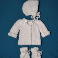 Ръчно плетени бебешки дрешки 3-6м , снимка 4 - Други - 9198598