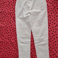 Бели джинси в висока талия, снимка 1 - Дънки - 44446198
