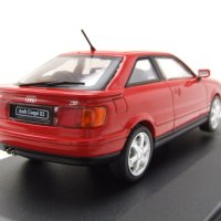 Audi S2 Coupe 1992 - мащаб 1:43 на Solido моделът е нов в PVC дисплей-кейс, снимка 2 - Колекции - 42726979