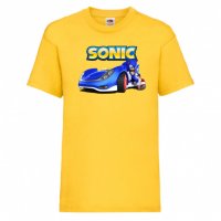 Детска Тениска Соник Sonic The Hedgehog Sonic Car Изненада,Подарък,Игра,Колата на соник, Sonic, снимка 7 - Детски тениски и потници - 37209678