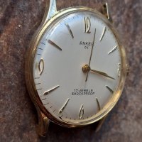 позлатен механичен часовник Anker 01  17 jewels , снимка 10 - Мъжки - 44145199