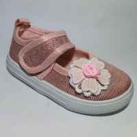 Детски текстилни обувки Цвете, снимка 1 - Детски гуменки - 44526958
