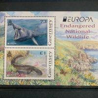 879. Гърнси 2021 =  “ Фауна. Europa stamps: Застрашена национална дива природа.  ”,**,MNH , снимка 1 - Филателия - 35630183