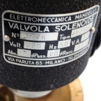 магнет вентил Elettromeccanica Mandelli valvola solenoide 49/50 220V G3/4, снимка 6 - Резервни части за машини - 37810641