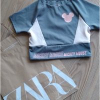 Zara Disney - бюстие 9-10г, снимка 3 - Детски тениски и потници - 42504398