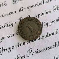 Райх монета - Германия - 1 пфениг | 1875г.; серия B, снимка 1 - Нумизматика и бонистика - 29085384