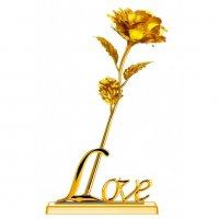 24K Gold Rose Златна роза Луксозен подарък за Св. Валентин , 8-ми март, снимка 5 - Подаръци за жени - 39619673