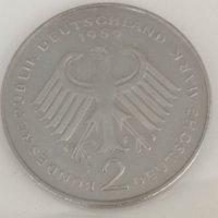 Възпоменателна монета 2 Mark 1989г, снимка 2 - Нумизматика и бонистика - 37085798