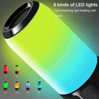 Уникална RGB Безжична Колона Колонка Bluetooth Тонколона USB, снимка 6 - Bluetooth тонколони - 34479077