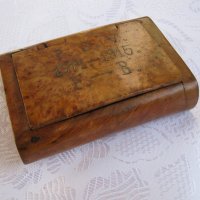 Стогодишна дървена кутия за цигари, снимка 11 - Антикварни и старинни предмети - 29185863