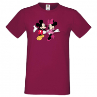 Мъжка тениска Mickey & Minnie 6 Подарък,Изненада,Рожден ден, снимка 3 - Тениски - 36575572
