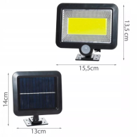 Водоустойчива соларна LED лампа + Сензор за движение, снимка 3 - Соларни лампи - 44913822
