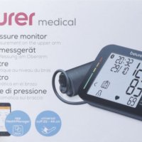 Апарат за кръвно  с Bluetooth Beurer, LCD, 22-44 см, 60 памети+ПОДАРЪК Bluetooth пулсоксиметър , снимка 1 - Медицинска апаратура - 42721210