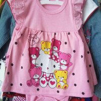 Боди рокля, розов цвят за бебе, снимка 1 - Детско бельо и бански  - 36921568