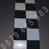 Светлоотразителни МАГНИТНИ ленти за такси квадрати шахматни квадратчета фолио врати, снимка 3 - Аксесоари и консумативи - 42764119