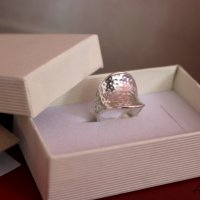 Стилен и елегантен сребърен пръстен модел R077, снимка 7 - Пръстени - 28927708