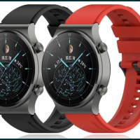 Силиконова Каишка Huawei Watch GT2 GT3 46 48 Samsung Watch4 Active Pro, снимка 1 - Смарт гривни - 36533693