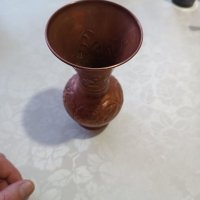 Стара ръчно изработена медна ваза, снимка 10 - Антикварни и старинни предмети - 39553847