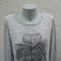 3XL Туника с красива детелина, снимка 2 - Блузи с дълъг ръкав и пуловери - 42613840
