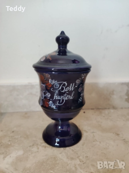 Винтидж купа/ваза за бонбони, Германия, ръчно рисувана, снимка 1