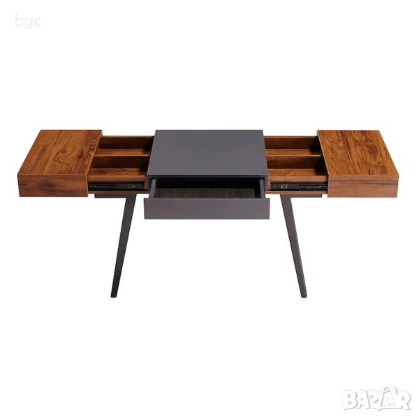 Ново Масивно Разтегателно Работно Бюро Kring Extensible, 130x76x61.5, Метал + MDF, снимка 1