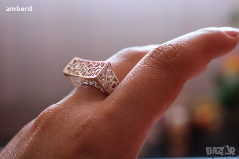 Уникален сребърен пръстен модел R086, снимка 1