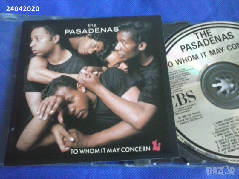The Pasadenas ‎– To Whom It May Concern оригинален диск, снимка 1